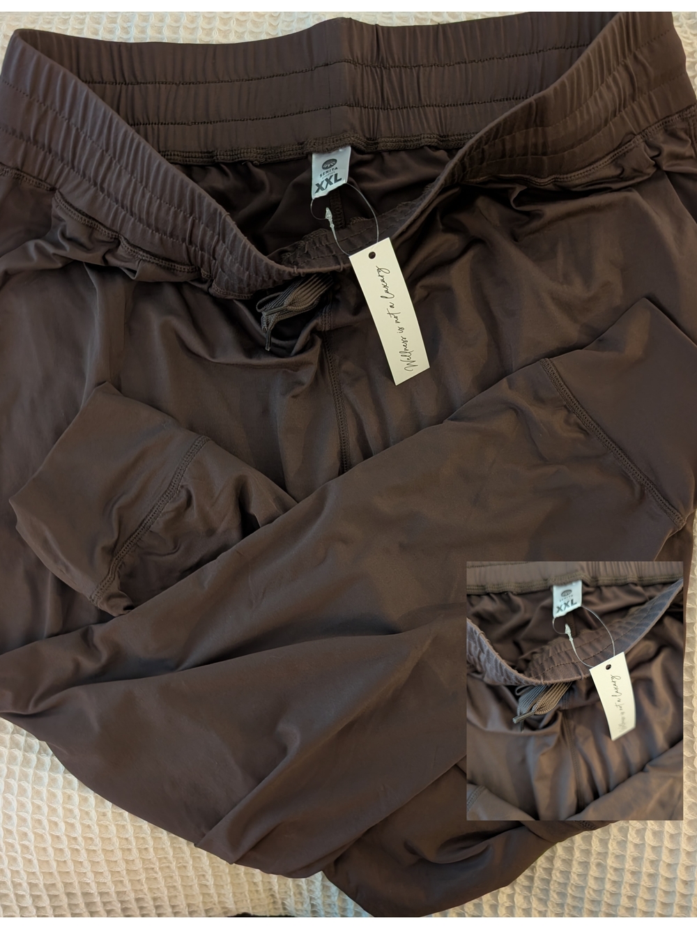 Senita Athletics Dark Brown Track Joggers